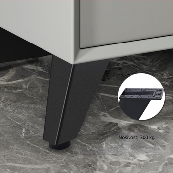 Aluminijske noge stola od aluminijske legure, prilagodljive nagnute noge za ormariće, garderobe i TV ormariće