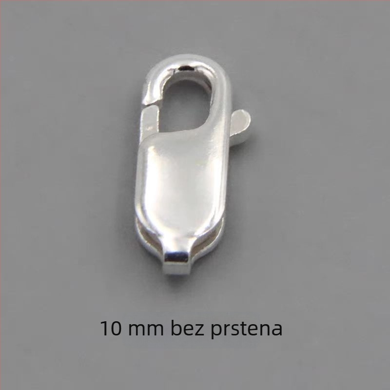 S925 srebro – četvrtasti zatvarač i spring lobster zatvarač za narukvice i ogrlice, DIY dodaci