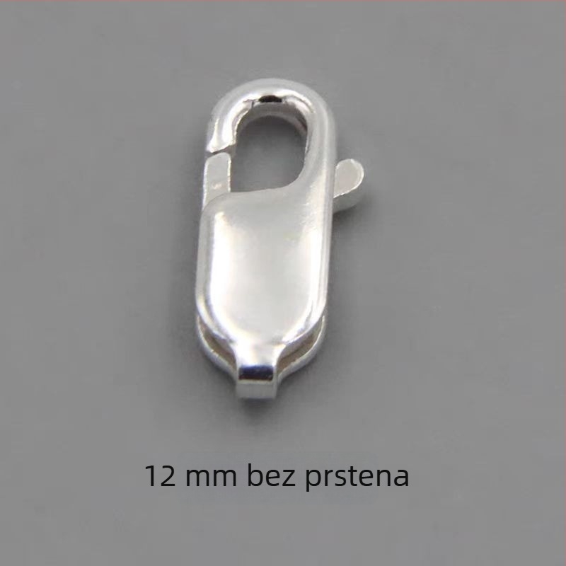 S925 srebro – četvrtasti zatvarač i spring lobster zatvarač za narukvice i ogrlice, DIY dodaci