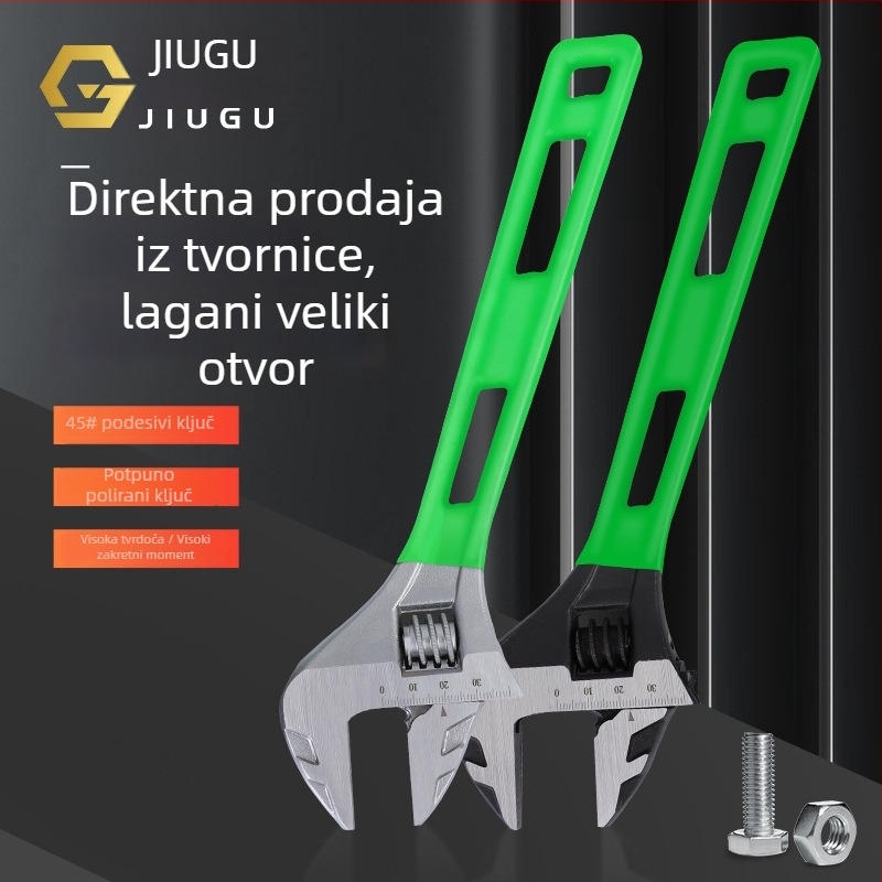 Lagani podesivi ključ s velikim otvorom za kupaonicu, višenamjenski