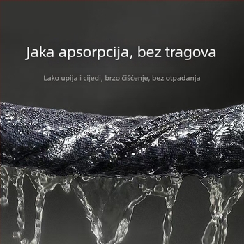 Krpa za pranje automobila od mikrovlakana s finim vlaknima, bez tragova, brzo upija vodu