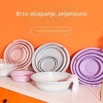 Sklopiva misa za pranje — prijenosna putna misa za vanjsku upotrebu, velika plastična misa za dom i studentski dom