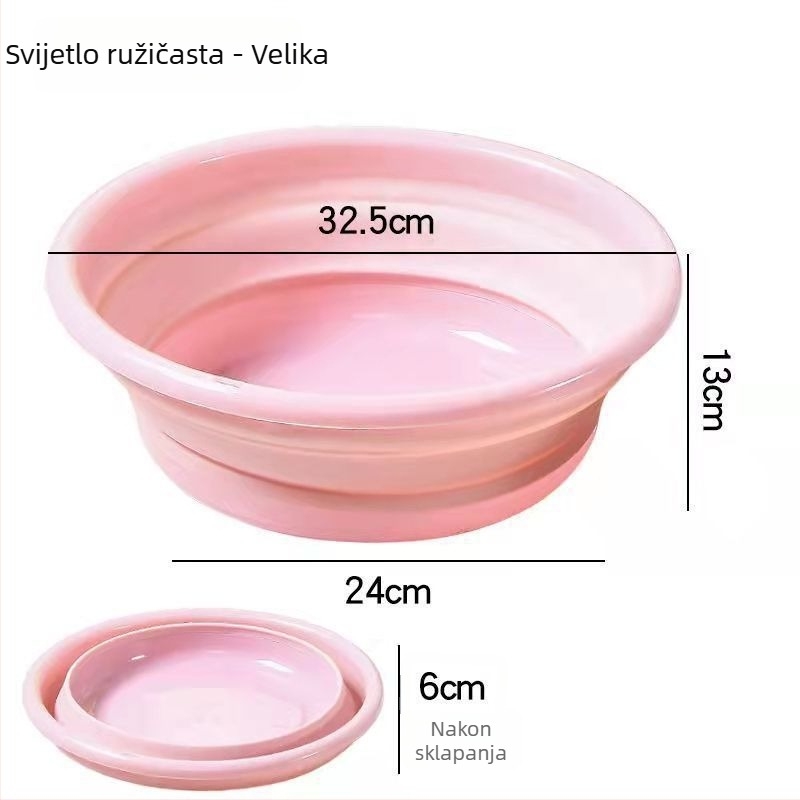 Sklopiva misa za pranje — prijenosna putna misa za vanjsku upotrebu, velika plastična misa za dom i studentski dom