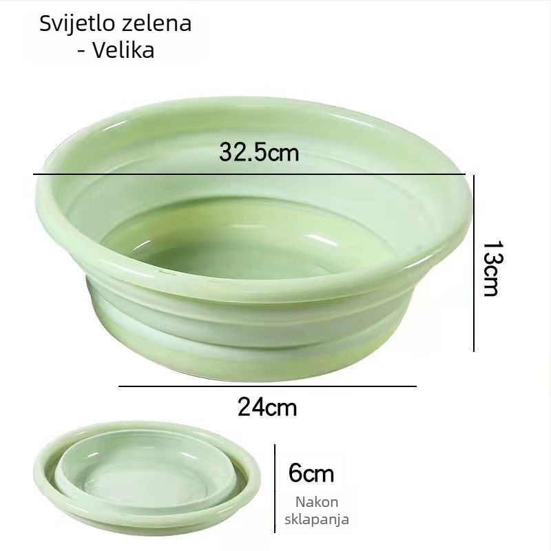 Sklopiva misa za pranje — prijenosna putna misa za vanjsku upotrebu, velika plastična misa za dom i studentski dom