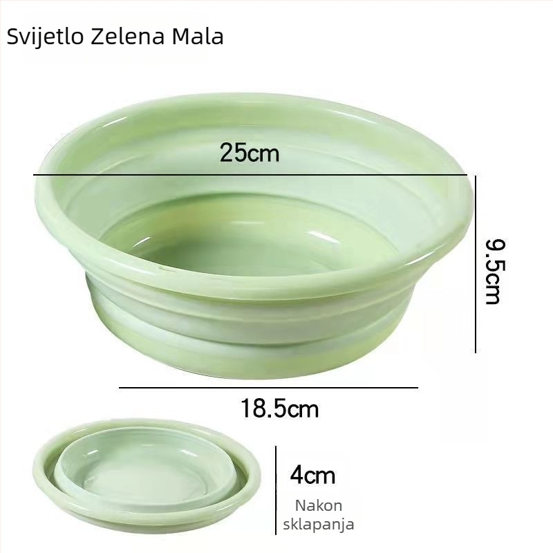 Sklopiva misa za pranje — prijenosna putna misa za vanjsku upotrebu, velika plastična misa za dom i studentski dom
