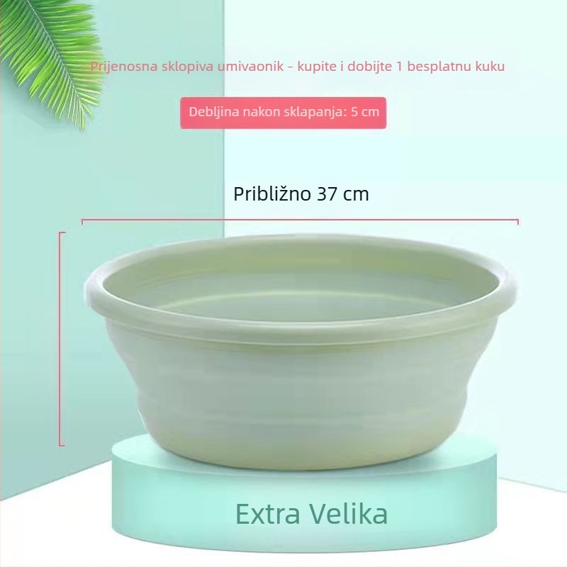 Sklopiva misa za pranje — prijenosna putna misa za vanjsku upotrebu, velika plastična misa za dom i studentski dom