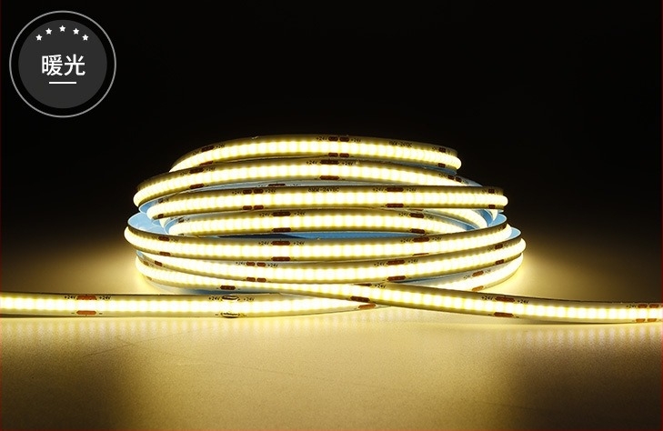 COB LED traka, samoljepljiva, ugrađeni svjetlosni kanal, linearno osvjetljenje, izuzetno tanka, za kućne ormariće i vitrine, kućna uporaba, dodatno osvjetljenje