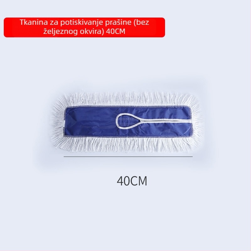 Široka ravna mop s pamukovim vlaknom i aluminijskim drškom, za tvornicu i radionicu