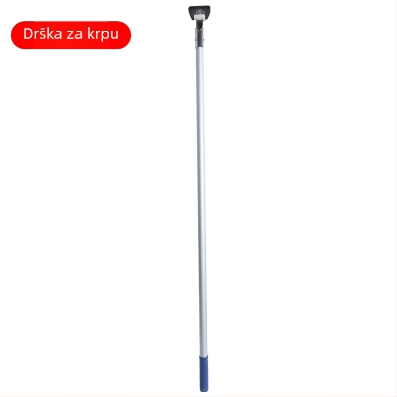 Široka ravna mop s pamukovim vlaknom i aluminijskim drškom, za tvornicu i radionicu