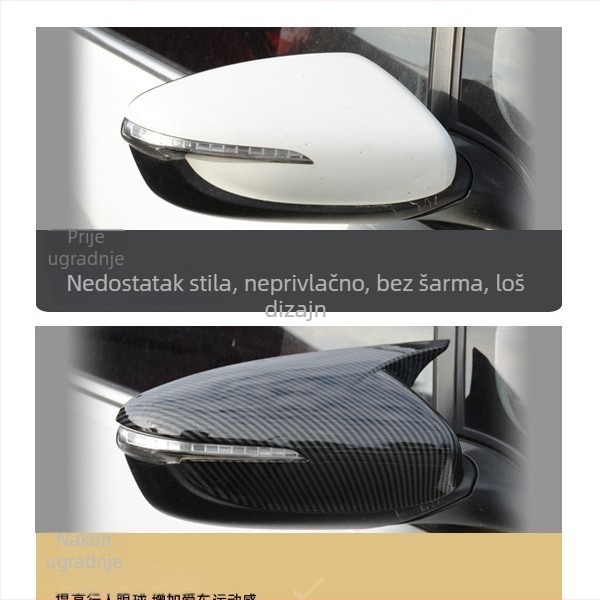 Kia K3 2013–2023 kapica retrovizora s oblikom rogova – dekorativno kućište ogledala