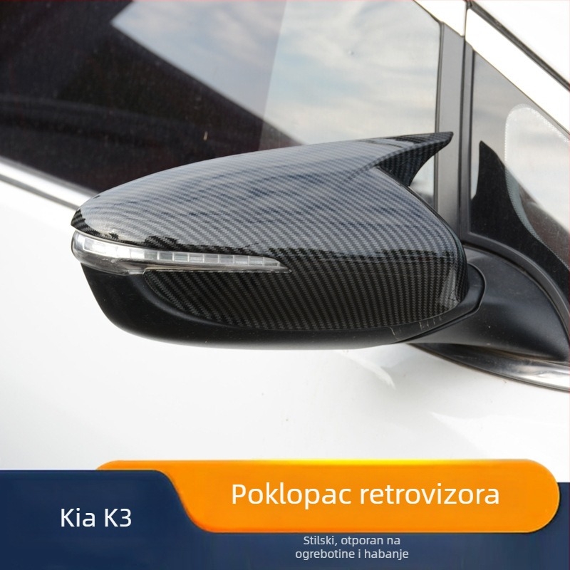 Kia K3 2013–2023 kapica retrovizora s oblikom rogova – dekorativno kućište ogledala