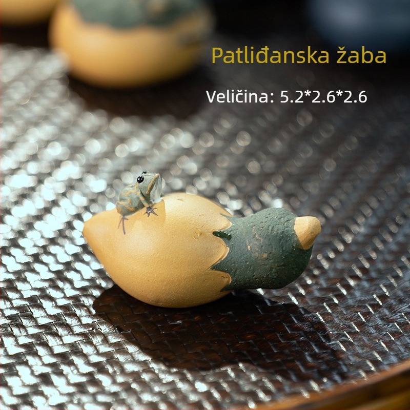Ukras od ljubičaste pijeska s raspršivačem vode, kreativan mini tea pet, igračke za čaj i dekor za čajni stol