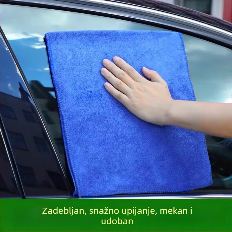 Mikrovlaknena krpa za pranje auta – velika, bez dlačica, upija vodu, za unutrašnjost vozila, debela