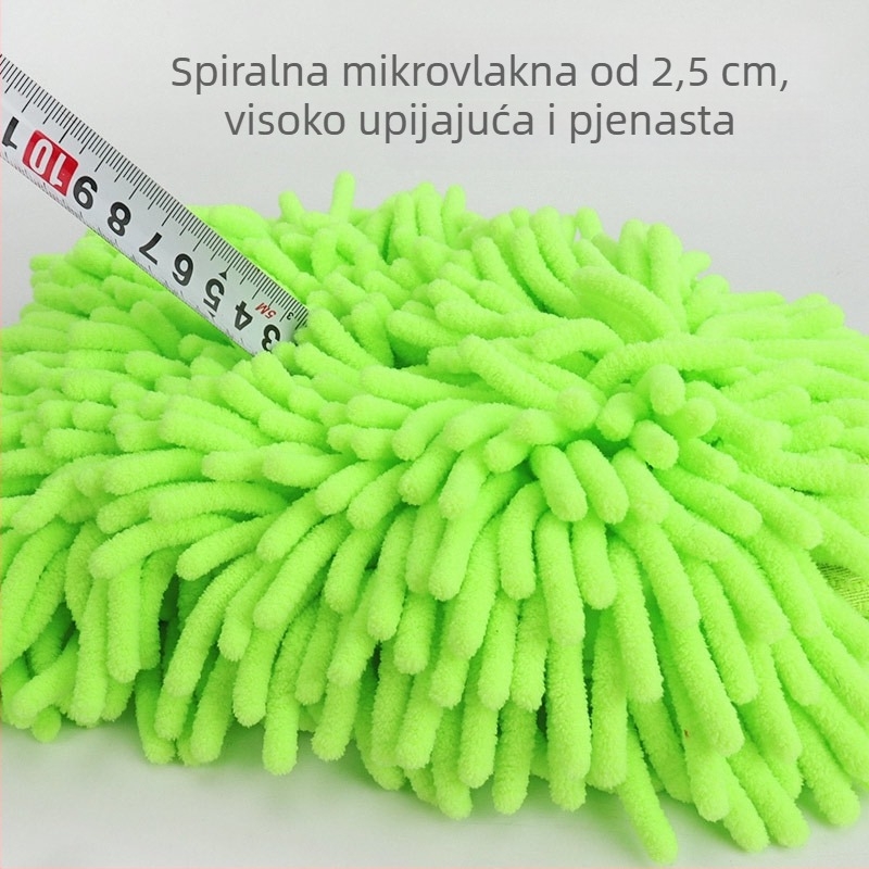 Rukavice za čišćenje automobila s dvostrano chenille krpom za pranje, nježno prema boji