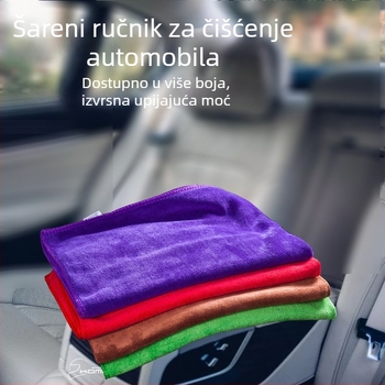 Ultra-tanka mikrofiber krpa za čišćenje automobila, smjesa poliestera i najlona, 30×70 cm, debela i upija, reklamna krpa