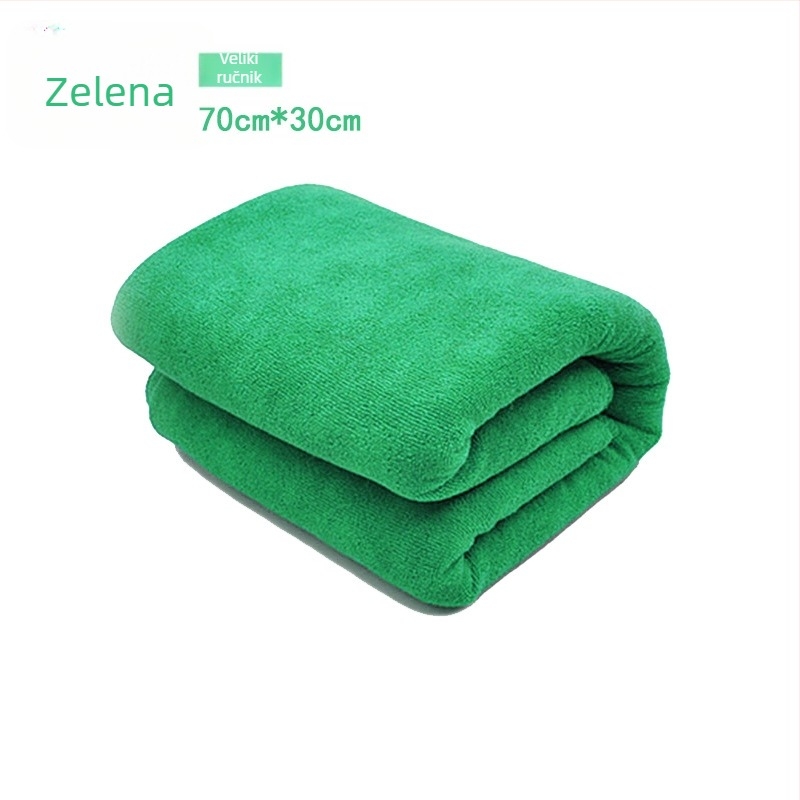 Ultra-tanka mikrofiber krpa za čišćenje automobila, smjesa poliestera i najlona, 30×70 cm, debela i upija, reklamna krpa