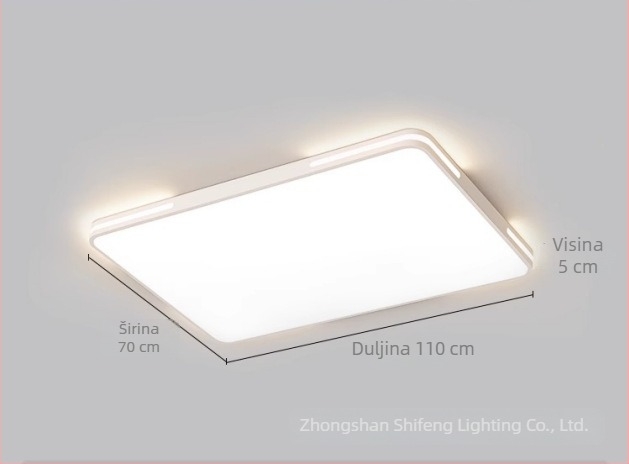 Izuzetno svijetla LED stropna svjetiljka za dnevni boravak i glavnu spavaću sobu, moderni minimalistički dizajn, energetski štedljivo osvjetljenje