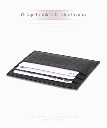 RFID futrola za kartice od prvog sloja kože goveda, unisex, s više pretinaca, pravi kožni novčanik za kreditne i bankovne kartice