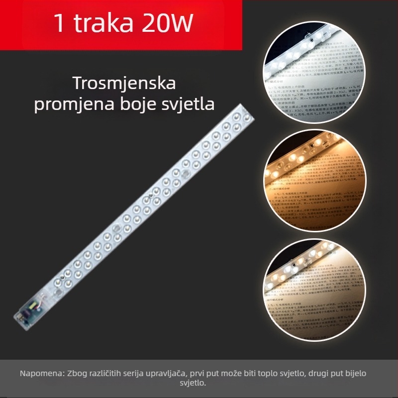 Integrirani LED modul dugog svjetlosnog izvora za dnevni boravak – zamjenska pločica svjetla i LED traka