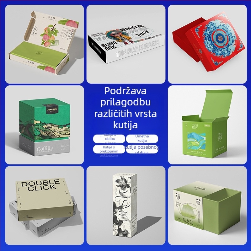 Kutija za donje rublje za pakiranje, prilagođena kutija za pakiranje ručnika i čarapa, šarena kutija, kutija u stilu zrakoplova, kutija od kraft papira s valovitim kartonom.