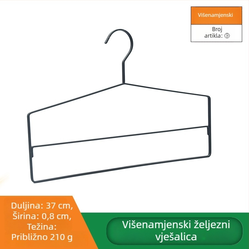 Kovana vješalica za odjeću od željeza, kućna upotreba, čvrsta konstrukcija, nordijski minimalistički dizajn