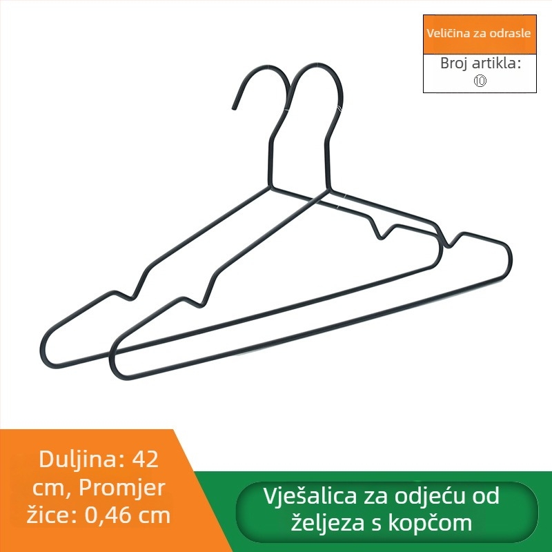 Kovana vješalica za odjeću od željeza, kućna upotreba, čvrsta konstrukcija, nordijski minimalistički dizajn