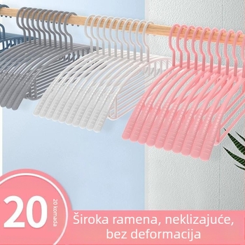 Stalak za sušenje i skladištenje odjeće s zaštitom ramena, za studentske domove