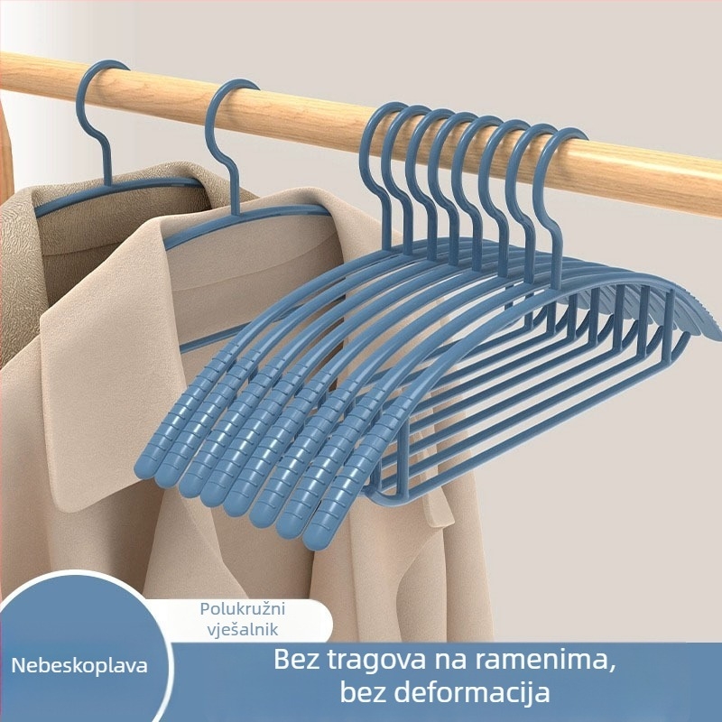 Stalak za sušenje i skladištenje odjeće s zaštitom ramena, za studentske domove