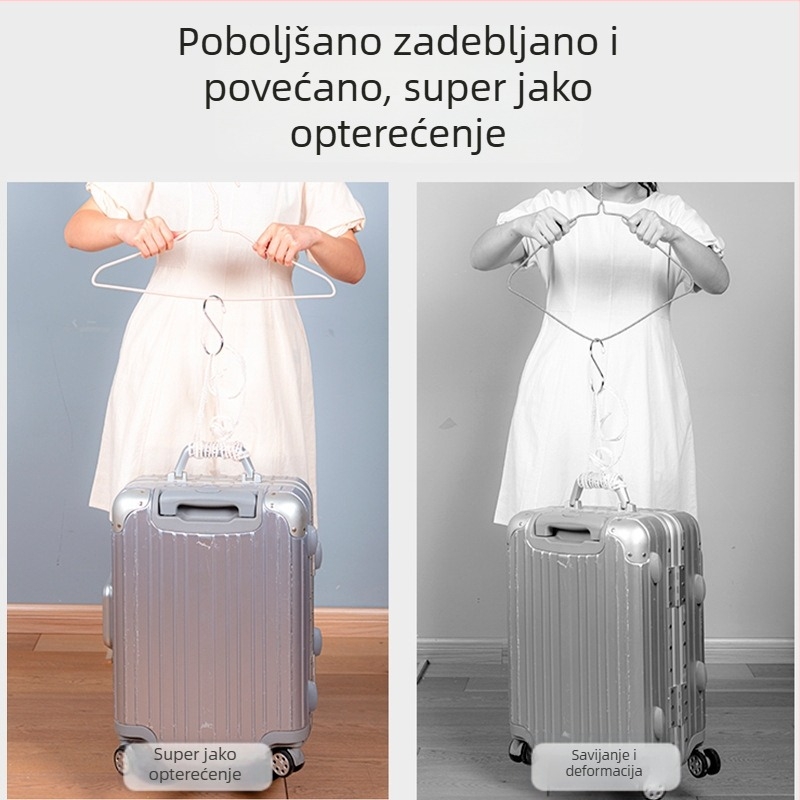 Shunyi plastično obložene vješalice za odjeću, deblje i čvrste, bez tragova, protuklizne, za kućnu upotrebu, višenamenske vješalice za sušenje