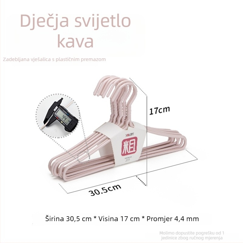 Shunyi plastično obložene vješalice za odjeću, deblje i čvrste, bez tragova, protuklizne, za kućnu upotrebu, višenamenske vješalice za sušenje