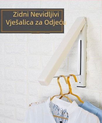 Mini zidni sklopivi vješalica za odjeću u kupaonici, trokutastog oblika