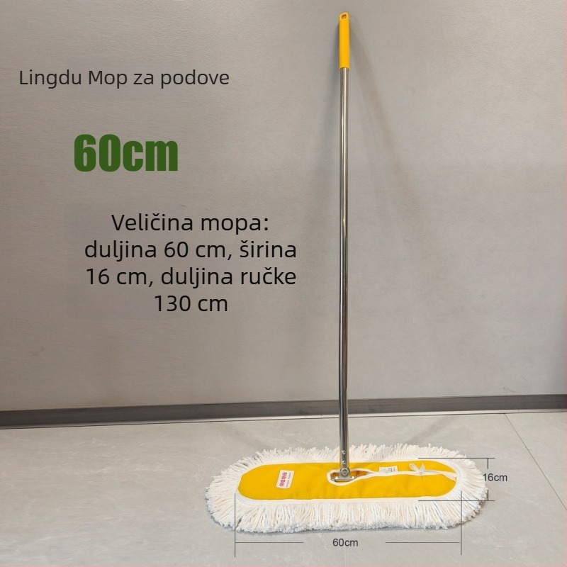 Ploški mop s lopaticom za prašinu za hotel, dom, tvornicu i radionu, s pamukastom glavom