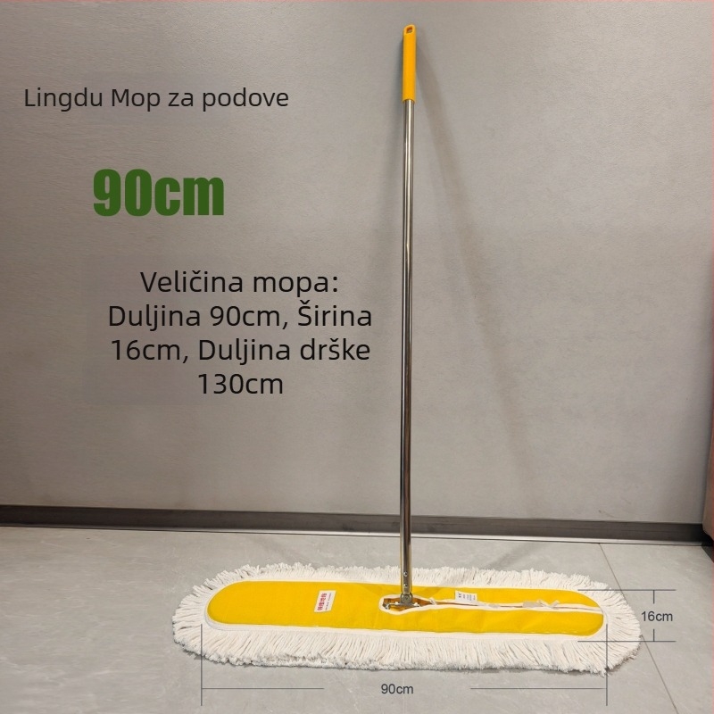 Ploški mop s lopaticom za prašinu za hotel, dom, tvornicu i radionu, s pamukastom glavom