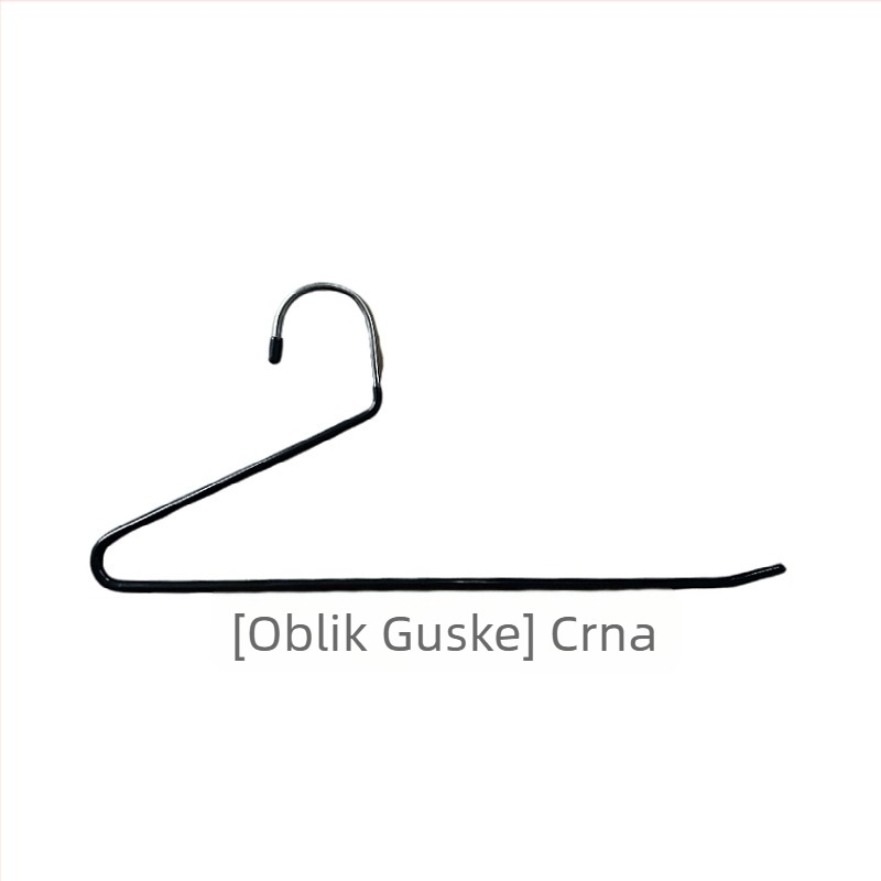 Vješalica za hlače u obliku guske s protukliznim Z-klipsama za kućnu upotrebu