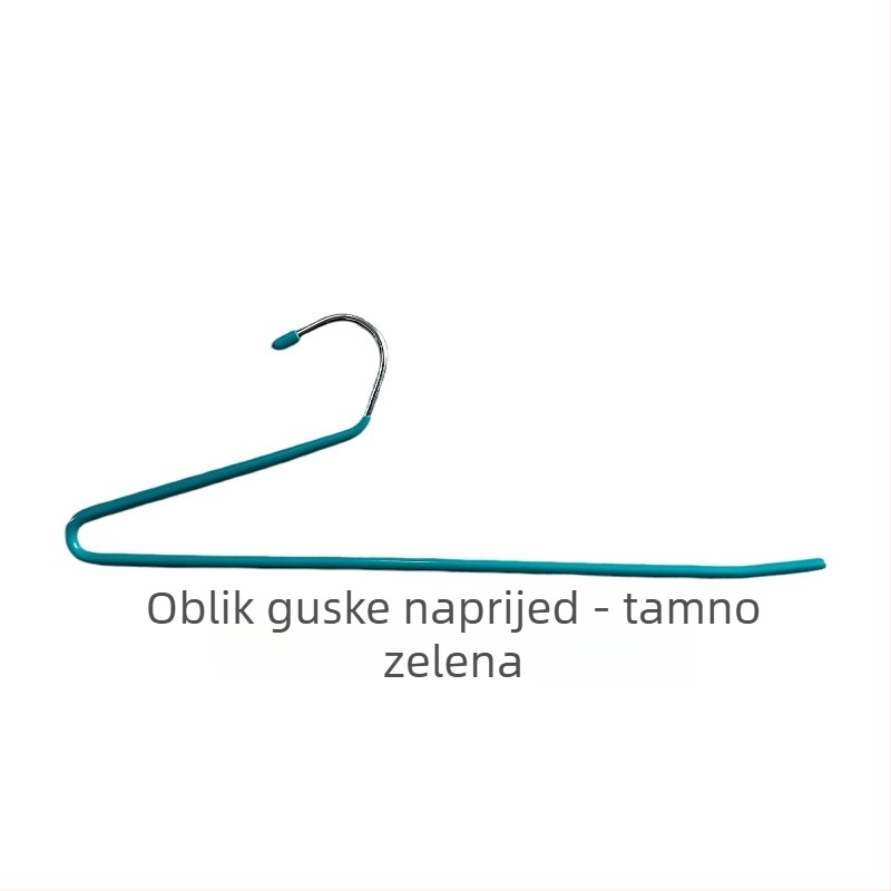 Vješalica za hlače u obliku guske s protukliznim Z-klipsama za kućnu upotrebu