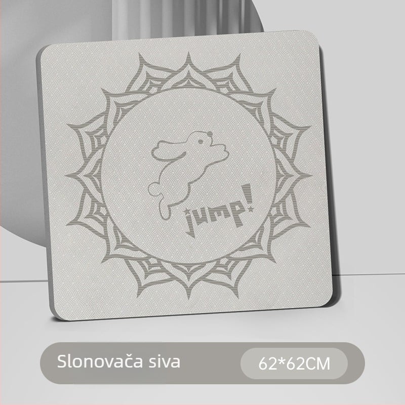 Nagoudi TPE joga podloga, protuklizna, tiha, apsorpcija udara, debela, za profesionalni fitness i dječje plesne vježbe