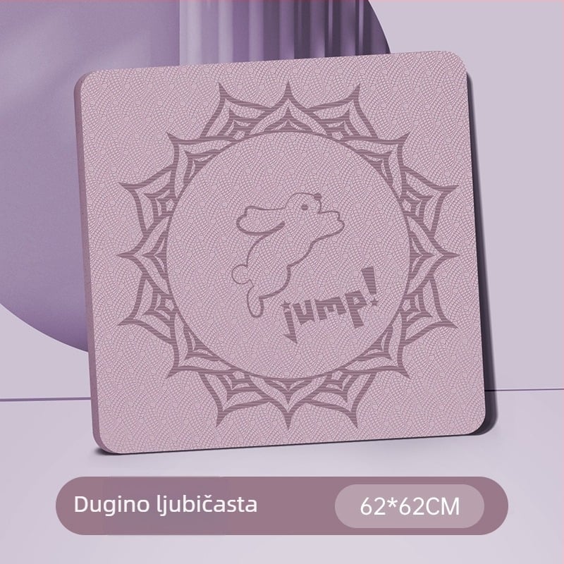Nagoudi TPE joga podloga, protuklizna, tiha, apsorpcija udara, debela, za profesionalni fitness i dječje plesne vježbe