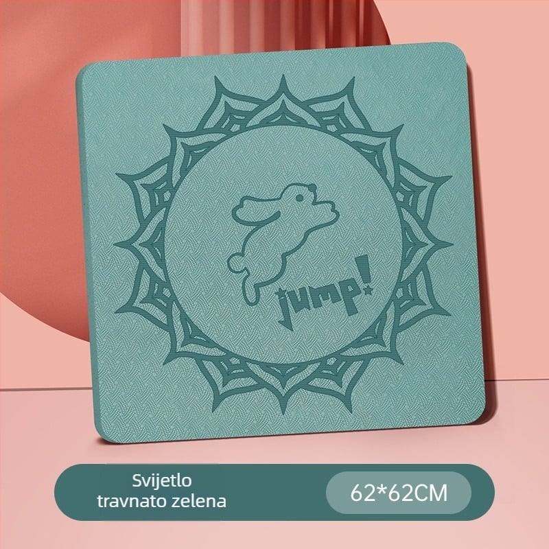 Nagoudi TPE joga podloga, protuklizna, tiha, apsorpcija udara, debela, za profesionalni fitness i dječje plesne vježbe