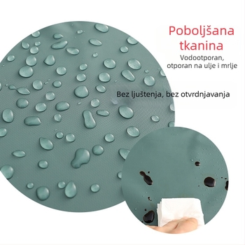 Ženska kuhinjska pregača, modernog minimalističkog stila, vodootporna i otporna na masnoću, PVC, zelena