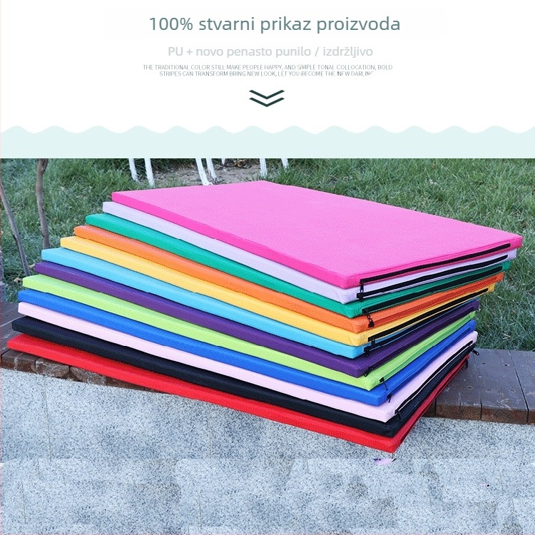 Neklizajuća sklopiva gimnastička podloga od PU kože, vodootporna, za dječje plesne vježbe i jogu, otporna na habanje.