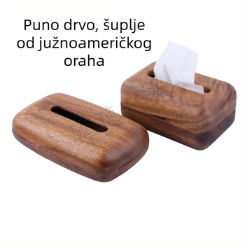 Kutija za maramice od južnoameričkog oraha – masivno drvo za dnevni boravak, ured, moderni stol za kavu
