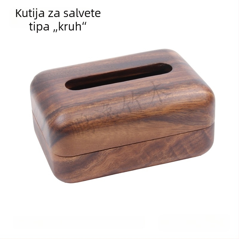 Kutija za maramice od južnoameričkog oraha – masivno drvo za dnevni boravak, ured, moderni stol za kavu