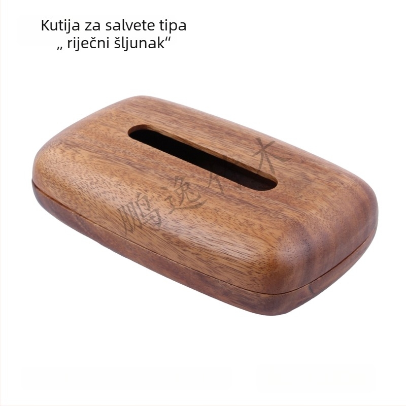 Kutija za maramice od južnoameričkog oraha – masivno drvo za dnevni boravak, ured, moderni stol za kavu