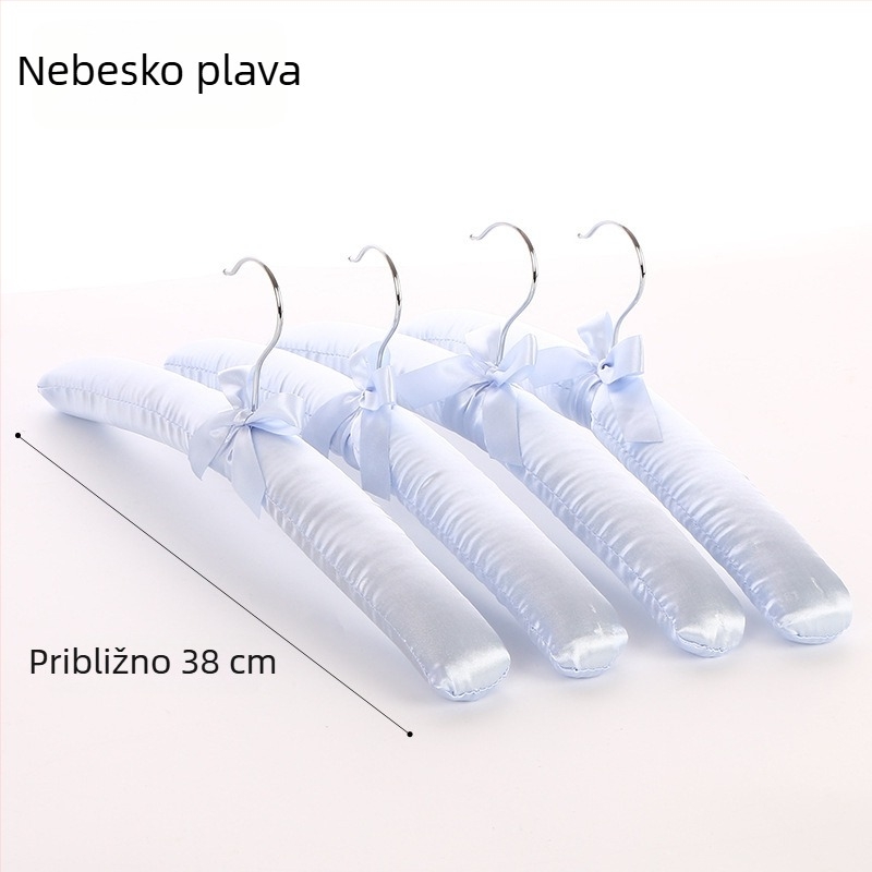 Vješalica za odjeću s platnenim premazom i mekanom spužom, protiv deformacije i klizanja