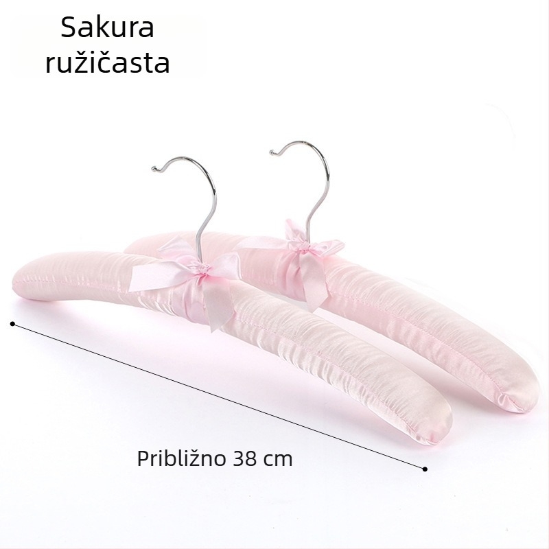 Vješalica za odjeću s platnenim premazom i mekanom spužom, protiv deformacije i klizanja