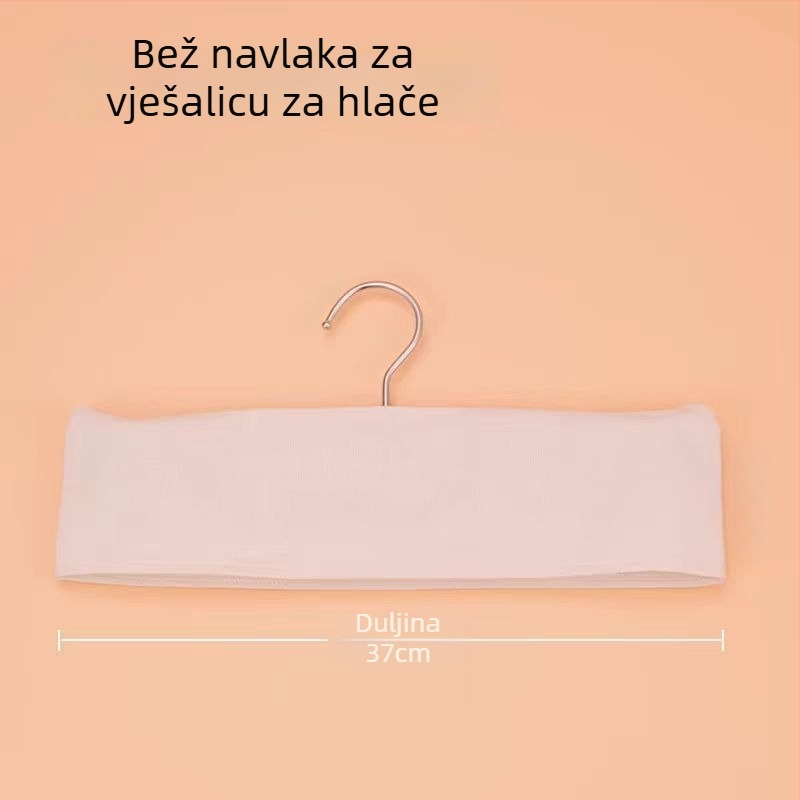 Protizklizne platnene navlake za vješalice, lanene navlake, svestrane platnene navlake, prilagodljive