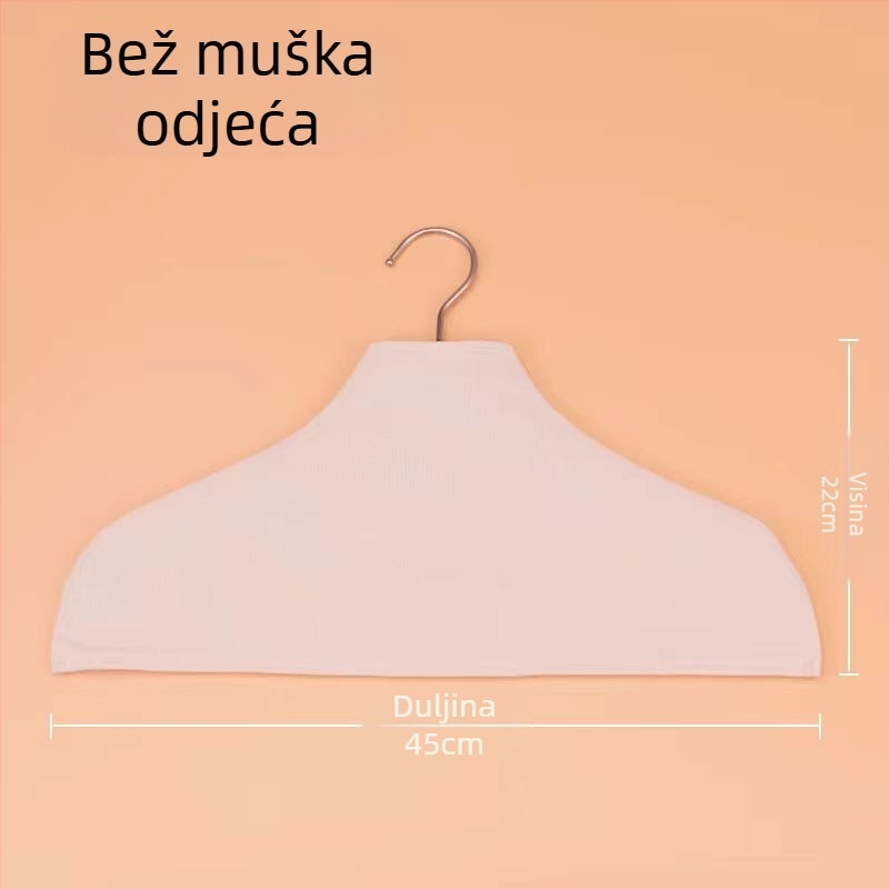 Protizklizne platnene navlake za vješalice, lanene navlake, svestrane platnene navlake, prilagodljive