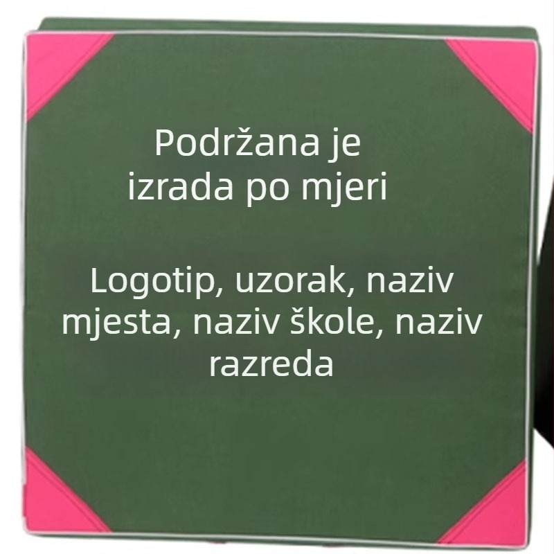 Gimnastički madrac s prilagođenim logom za učenike, sklopiva podloga za trening gimnastike, ples i atletiku
