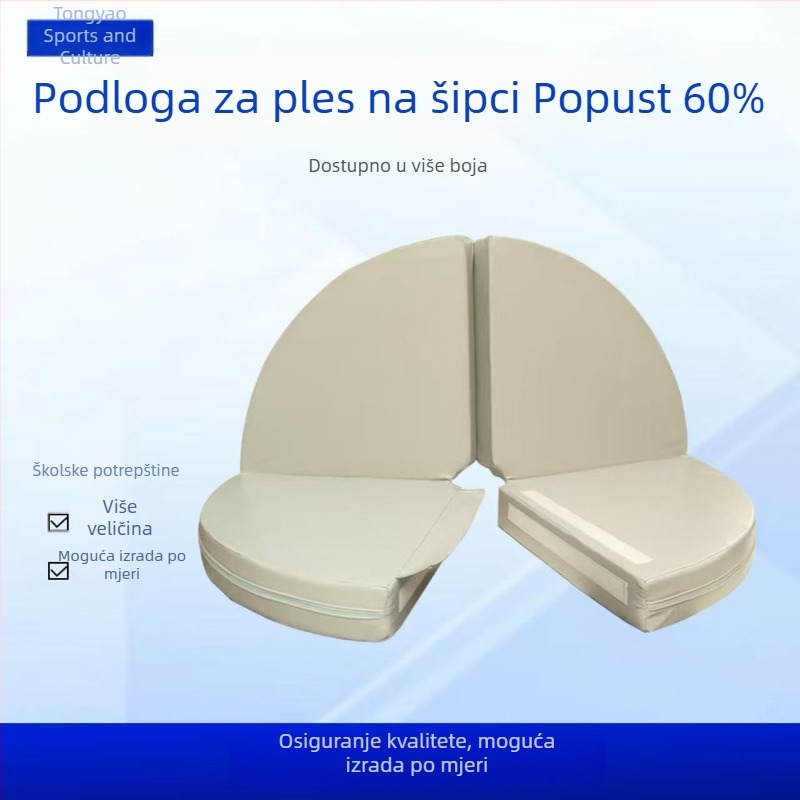 Zaštitna podloga za ples s pilonom i zračnu jogu, debela sklopiva gimnastička podloga