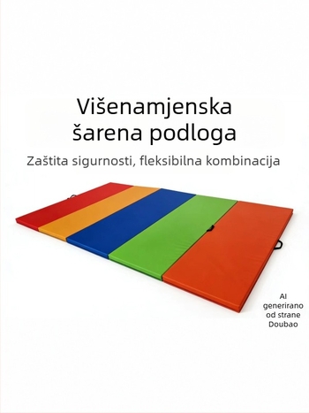 Višenamjenska šarena sklopiva gimnastička podloga za djecu, za ples i fitness, zaštita od pada, debela pjenasta podloga za vrtić